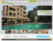 Tablet Screenshot of lambanaresort.com